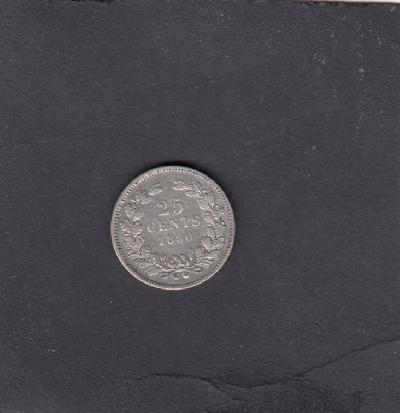 Beschrijving: 25 Cent WILLEM III